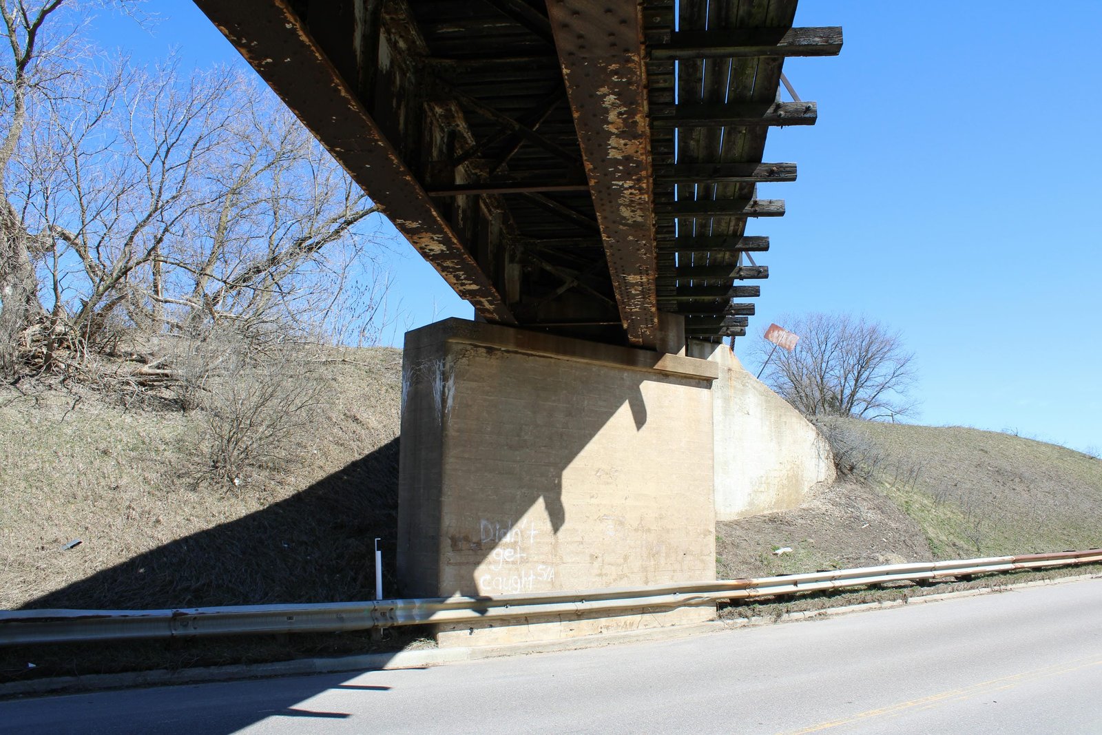 Under bridge